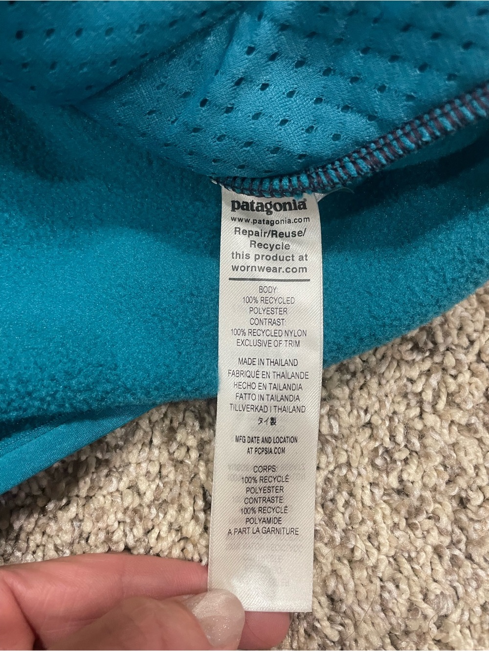 Patagonia microdini hoody size large - Picture 5 of 11